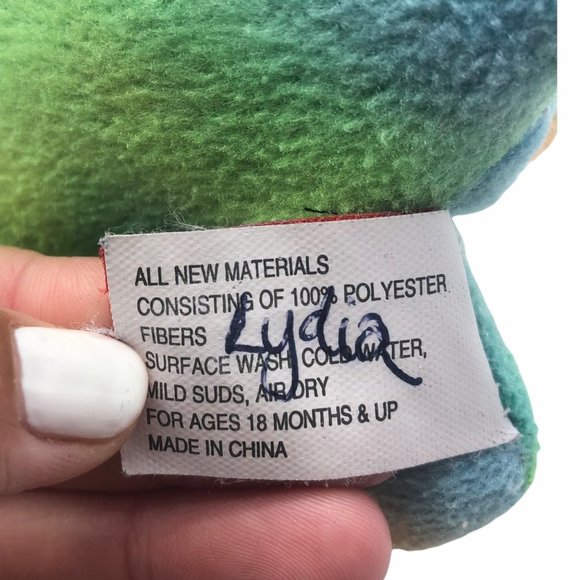 Cuddle Zoo dinosaur plush green blue stuffed animal WowToyz 4" x 7" toy - Picture 6 of 6